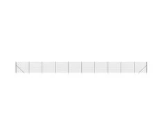 Vielinė tinklinė tvora su smaigais, antracito spalvos, 2,2x25m