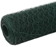 Vielinis tinklas viščiukams su PVC danga, žalias, 25x1,5m