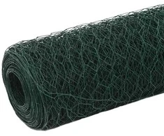 Vielinis tinklas viščiukams su PVC danga, žalias, 25x1,5m