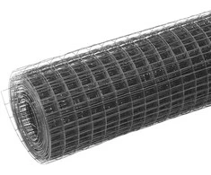 Vielos tinklas su PVC danga, pilkas, 10x1m