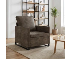 Viena sofa Tamsiai pilka 70 x 81 x 82 cm Dirbtinė zomša