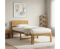 Viengulė lova su galvūgaliu ROSTOCK Balta 75 x 190 cm