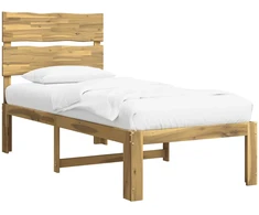 Viengulė lova su galvūgaliu ROSTOCK Balta 90 x 190 cm