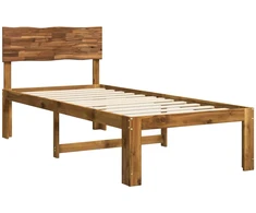 Viengulė lova su galvūgaliu ROSTOCK Natūrali 75 x 190 cm