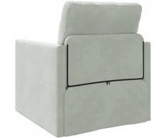 Sofa lova Šviesiai pilka 74 x 77 x 81 cm Aksomas