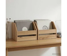 Vinilo albumų dėžė 2 vnt. Artisano ąžuolo 38 x 30 x 29 cm