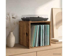 Vinilo albumų dėžė 2 vnt. Ąžuolo mediena 37 x 36,5 x 38 cm