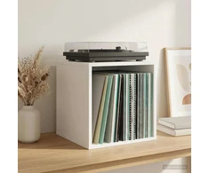 Vinilo albumų dėžė 2 vnt. Balta 37 x 36,5 x 38 cm