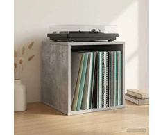 Vinilo albumų dėžė 2 vnt. Betono pilka 37 x 36,5 x 38 cm