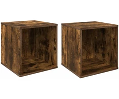 Vinilo albumų dėžė 2 vnt. Dūminio ąžuolo 37 x 36,5 x 38 cm