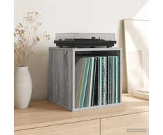 Vinilo albumų dėžė 2 vnt. Pilka Sonoma 37 x 36,5 x 38 cm