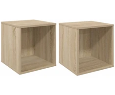 Vinilo albumų dėžė 2 vnt. Sonoma ąžuolas 37 x 36,5 x 38 cm