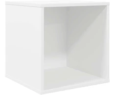Vinilo albumų dėžė Balta 37 x 36,5 x 38 cm Apdirbta mediena