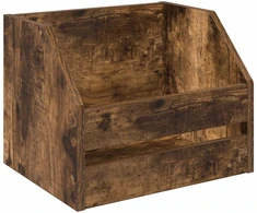 Vinilo albumų dėžė Dūminio ąžuolo 38 x 30 x 29 cm