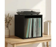 Vinilo albumų dėžė Juodojo ąžuolo 37 x 36,5 x 38 cm