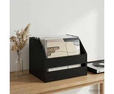 Vinilo albumų dėžė Juodojo ąžuolo 38 x 30 x 29 cm
