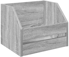 Vinilo albumų dėžė Pilka Sonoma 38 x 30 x 29 cm