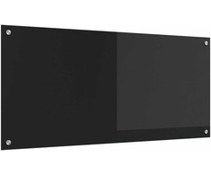 Virtuvės atbraila Juoda 110 x 50 cm grūdintas stiklas