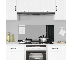 Virtuvės atbraila Juoda 110 x 50 cm grūdintas stiklas