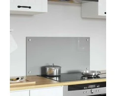 Virtuvės atbraila Šviesiai pilka 80 x 40 cm grūdintas stiklas