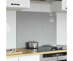Virtuvės atbraila Šviesiai pilka 80 x 60 cm grūdintas stiklas