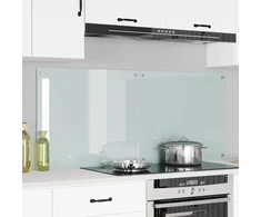 Virtuvės atbraila 2 vnt. Balta 70 x 60 cm grūdintas stiklas