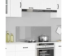 Virtuvės atbraila Šviesiai pilka 110 x 40 cm grūdintas stiklas