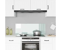 Virtuvės atbraila Balta 110 x 40 cm grūdintas stiklas