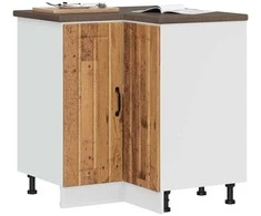virtuvės kampinė spintelė "Lucca" Old Wood Engineered Wood