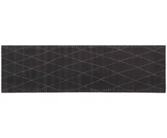 Virtuvės kilimas antracito languotas 300 x 60 cm