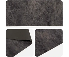 Virtuvės kilimas Juodas betonas 180 x 60 cm 100% poliamidas