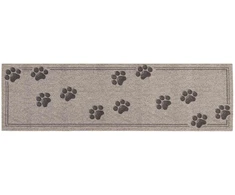 Virtuvės kilimas Pilkos pėdutės 300 x 60 cm 100% poliamidas