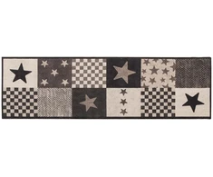 Virtuvės kilimas Pilkos žvaigždės 300 x 60 cm 100% poliamidas