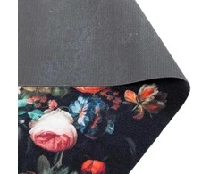 Virtuvės kilimas Juoda 150 x 45 cm Aksomas