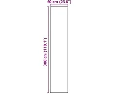 Virtuvės kilimas Balta 300 x 60 cm Aksomas