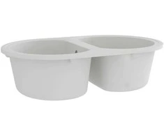 Virtuvės kriauklė Balta 78 x 47 x 20.5 cm Granitas