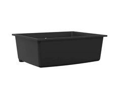 Virtuvės kriauklė Juoda 54 x 44 x 20 cm Granitas