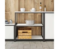 Virtuvės lentynų vienetas HATTEM Balta 90 x 50 x 92 cm Plienas