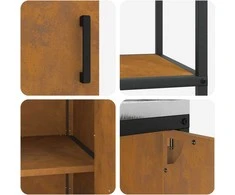 Virtuvės saugojimo rinkinys HATTEM 2 pcs Rūdijanti Plienas