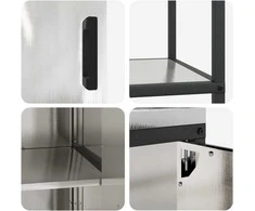 Virtuvės saugojimo rinkinys HATTEM 2 pcs Sidabrinė
