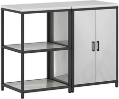 Virtuvės saugojimo rinkinys 2 pcs Sidabro Cinkuota plienas
