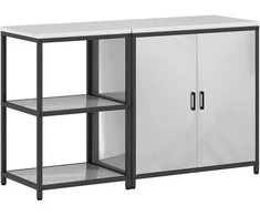 Virtuvės saugojimo rinkinys 2 pcs Sidabro Cinkuota plienas