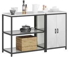 Virtuvės saugojimo rinkinys 2 pcs Sidabro Cinkuota plienas
