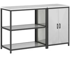 Virtuvės saugojimo rinkinys 2 pcs Sidabro Cinkuota plienas