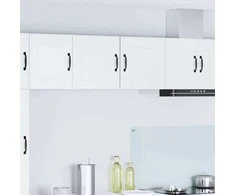 Sieninė spintelė PORTO 2 pcs Aukštai blizganti balta