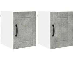 Sieninė spintelė LUCCA 2 pcs Betono pilka 30 x 31 x 40 cm