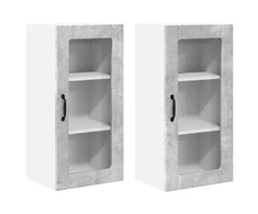 Indaplovės plokštė 2 pcs Betono pilka 40 x 31 x 80 cm