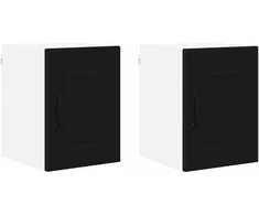 Sieninė spintelė PORTO 2 pcs Juoda 30 x 31 x 40 cm