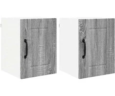 Sieninė spintelė LUCCA 2 pcs Pilka sonoma ąžuolo