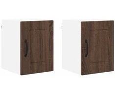Indaplovės plokštė 2 pcs Rudas ąžuolas 30 x 31 x 40 cm